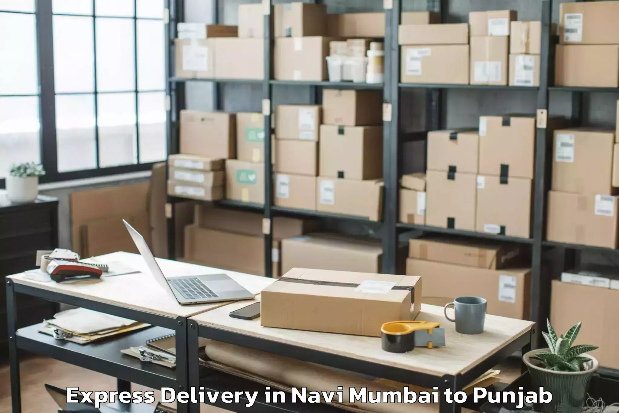 Professional Navi Mumbai to Shahkot Express Delivery